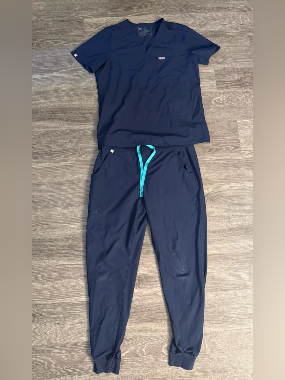 Figs Navy FREE X Scrub Set Medium